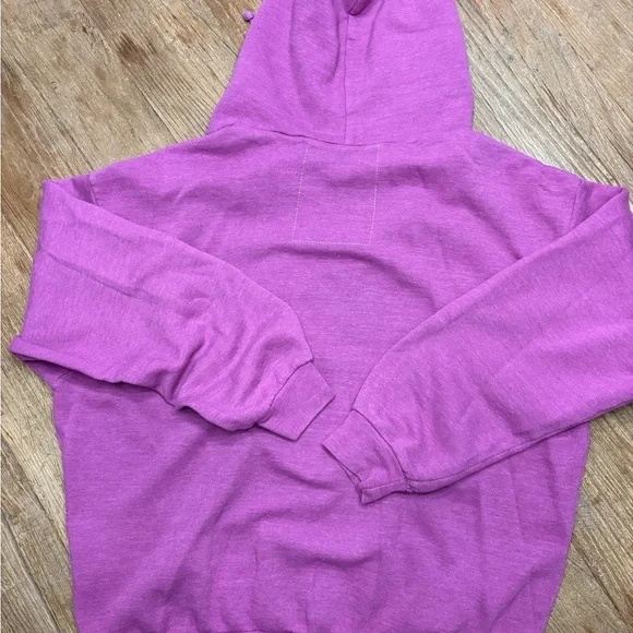 Aviator Nation Purple Hoodie with Rainbow Stripes - Picture 4 of 4